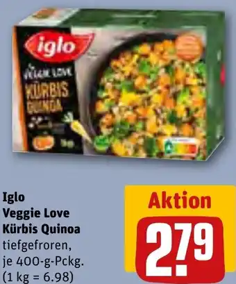 REWE Iglo Veggie Love Kürbis Quinoa 400 g Pckg. Angebot