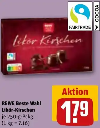 REWE REWE Beste Wahl Likör-Kirschen 250 g Pckg. Angebot