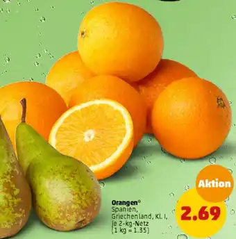 PENNY Orangen 2 kg Netz Angebot