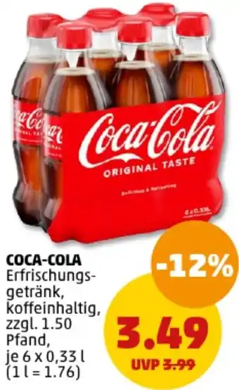 PENNY Coca-Cola 6x0,33 L Angebot