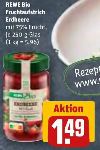 REWE REWE Bio Fruchtaufstrich Erdbeere 250 g Glas Angebot