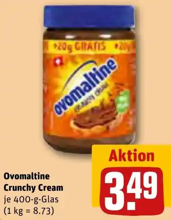 REWE Ovomaltine Crunchy Cream 400 g Glas Angebot