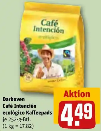 REWE Darboven Café Intención ecológico Kaffeepads 252-g-Btl. Angebot