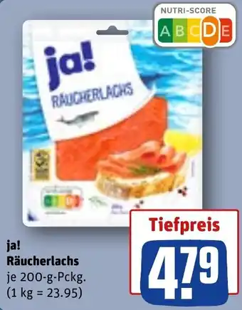 REWE ja! Räucherlachs 200 g Pckg. Angebot