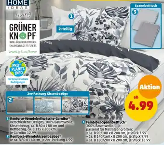 PENNY HOME IDEAS Living Renforcé Wendebettwäsche Garnitur Angebot