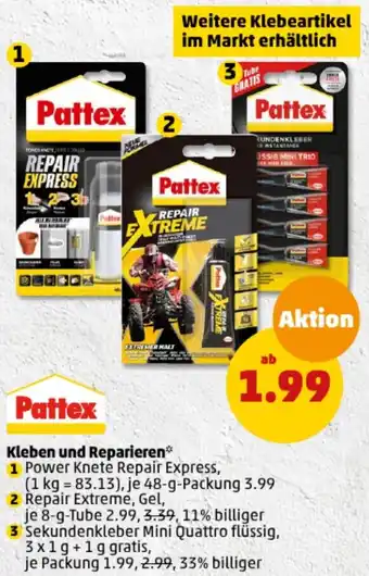 PENNY Pattex Kleben und Reparieren Angebot