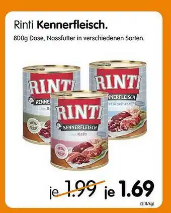 MegaZoo Rinti Kennerfleisch Angebot