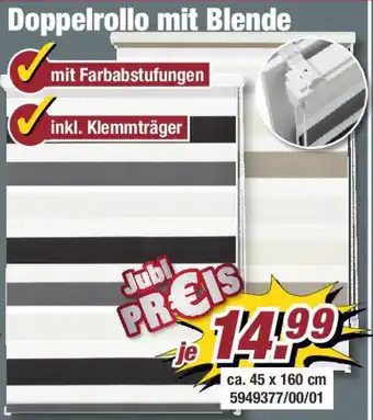 Poco Doppelrollo mit Blende Angebot