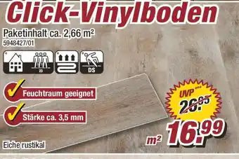 Poco Click-Vinylboden Paketinhalt ca. 2,66 m² Angebot