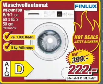 Poco FINLUX Waschvollautomat WF2401TOD Angebot