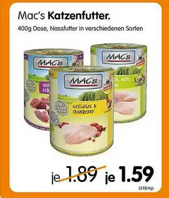 MegaZoo Mac's Katzenfutter Angebot