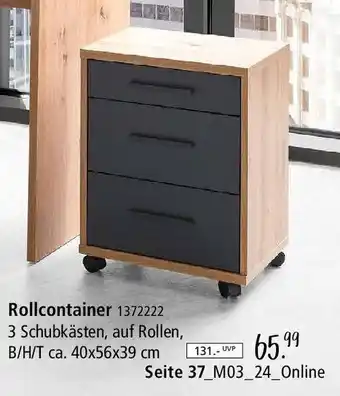 Zurbrüggen Rollcontainer Angebot