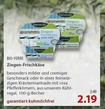 basic Bio-verde Ziegen-frischkäse Angebot