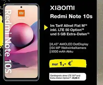 myExtra Shop Xiaomi Redmi Note 10s Angebot