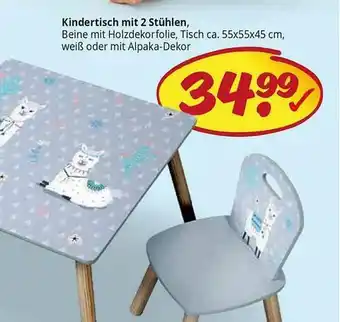 PicksRaus Kindertisch Mit 2 Stühlen Angebot