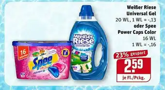 REWE Kaufpark Weißer Riese Universal Gel Oder Spee Power Caps Color Angebot