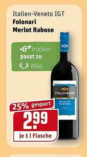 REWE Kaufpark Folonari Merlot Raboso Angebot