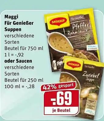 REWE Kaufpark Maggi Für Genießer Suppen Oder Saucen Angebot