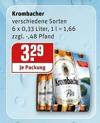 REWE Kaufpark Krombacher Angebot