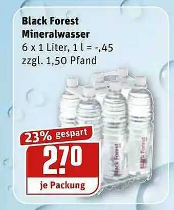 REWE Kaufpark Black Forest Mineralwasser Angebot