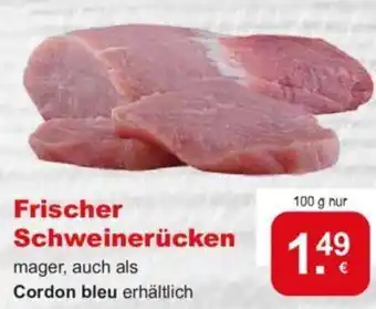 CAP Markt Frischer Schweinerücken 100g Angebot