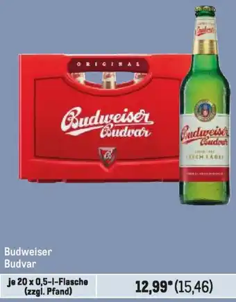 METRO Budweiser Budvar 20x0,5 L Flasche Angebot