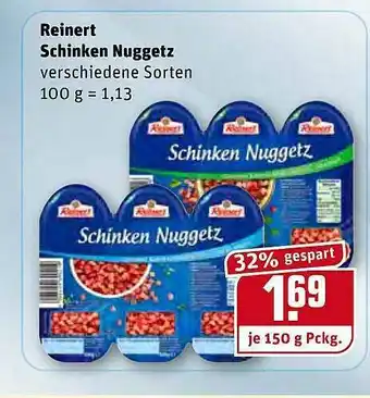 REWE Kaufpark Reinert Schinken Nuggetz Angebot