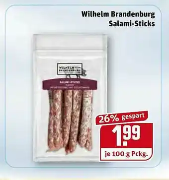 REWE Kaufpark Wilhelm Brandenburg Salami-sticks Angebot