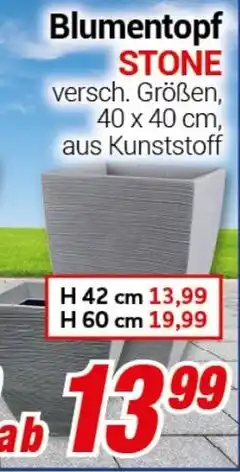 CENTERSHOP Blumentopf STONE Angebot