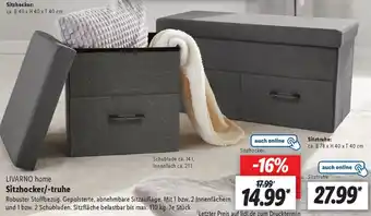 Lidl LIVARNO home Sitzhocker/truhe Angebot