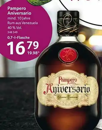 Selgros Pampero Aniversario Angebot