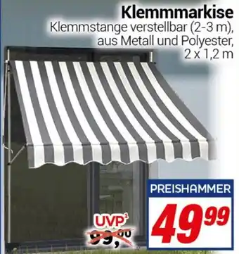 CENTERSHOP Klemmmarkise Angebot