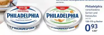 Selgros Philadelphia verschiedene Sorten 150-175-g-Becher Angebot