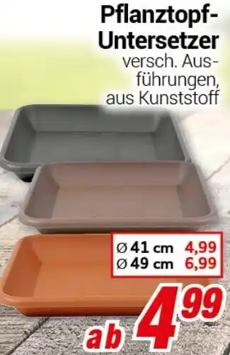 CENTERSHOP Pflanztopf-Untersetzer Angebot