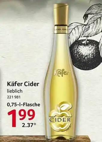 Selgros Käfer Cider Angebot