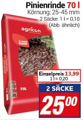 CENTERSHOP Agricon Pinienrinde 70 L Angebot