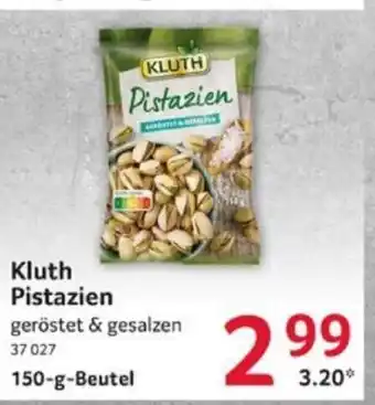 Selgros Kluth Pistazien 150g Angebot