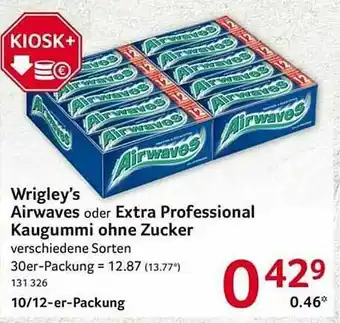 Selgros Wrigley's Airwaves Oder Extra Professional Kaugummi Ohne Zucker Angebot