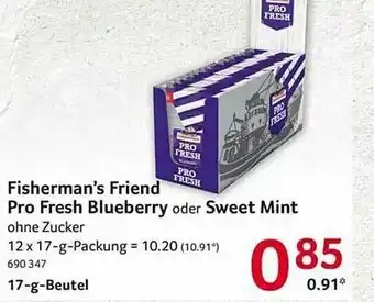 Selgros Fisherman's Friend Pro Fresh Blueberry Oder Sweet Mint Angebot