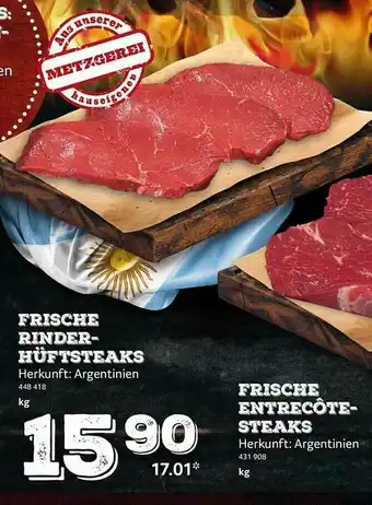 Selgros Frische Rinderhüftsteaks Oder Frische Entrecôte-steaks Angebot