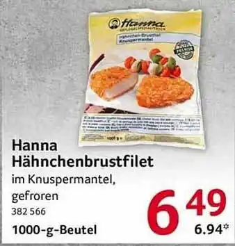 Selgros Hanna Hähnchenbrustfilet Angebot