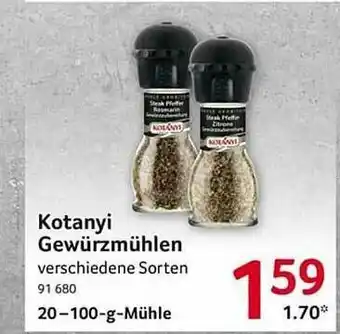 Selgros Kotanyi Gewürzmühlen Angebot