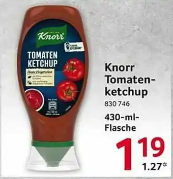 Selgros Knorr Tomatenketchup Angebot