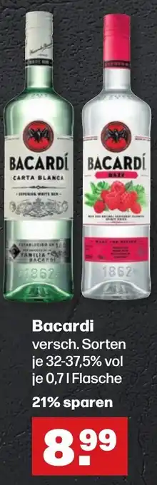 Handelshof Bacardi versch. Sorten je 32-37,5% vol je 0,7L Angebot