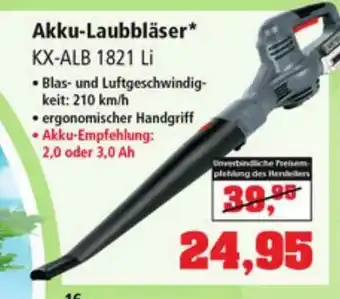 Thomas Philipps Akku-laubbläser Kx-alb 1821 Li Angebot