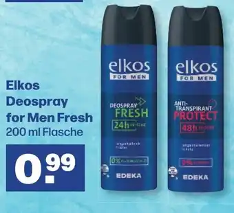 Handelshof Elkos Deospray for Men Fresh 200 ml Flasche Angebot