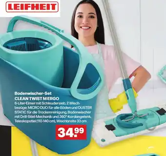 Handelshof LEIFHEIT Bodenwischer-Set CLEAN TWIST MERGO Angebot