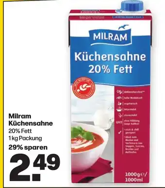 Handelshof Milram Küchensahne 1 kg Angebot