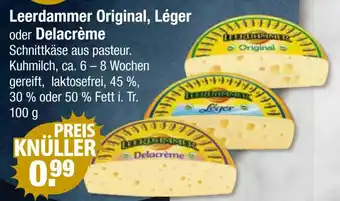 V Markt Leerdammer Original, Léger oder Delacrème 100g Angebot