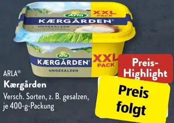 Aldi Süd ARLA Kærgården 400 g Packung Angebot